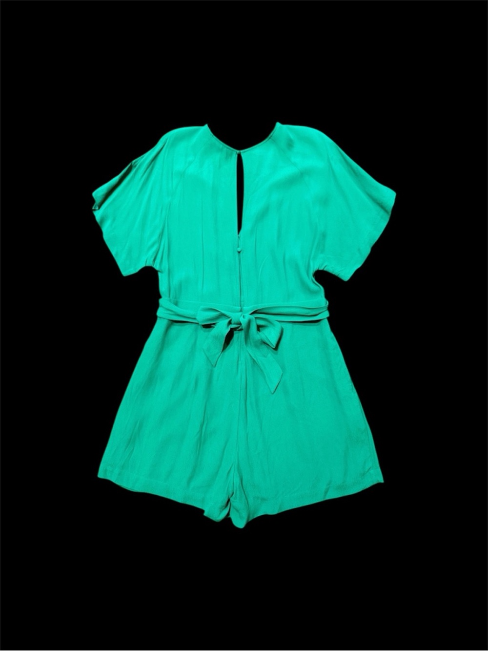 GENTLE FAWN, NWT, WOMENS, SHORT SLEEVE ROMPER IN SPRING GREEN. SIZE 4 - Picture 4 of 10